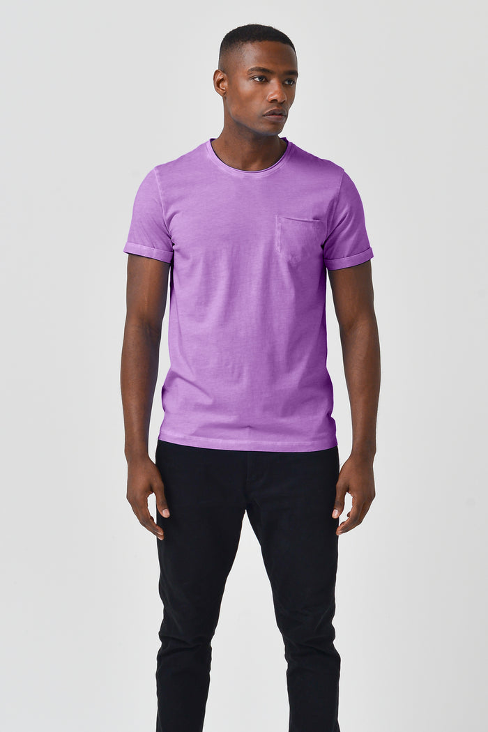 Pocket T-Shirt Slim - Morado