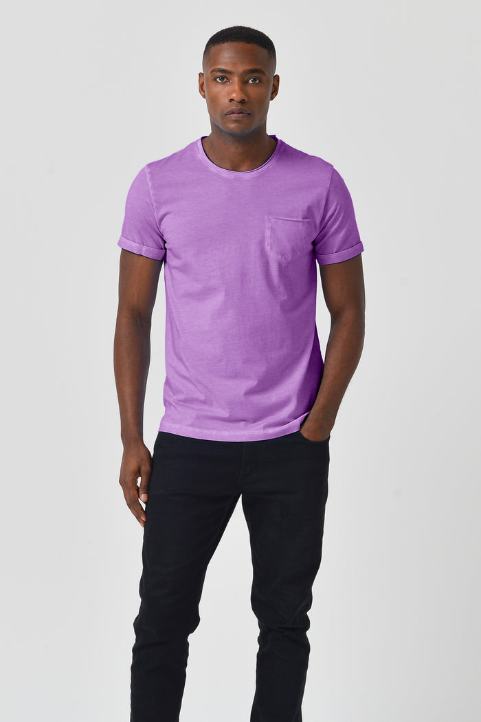 Pocket T-Shirt Slim - Morado