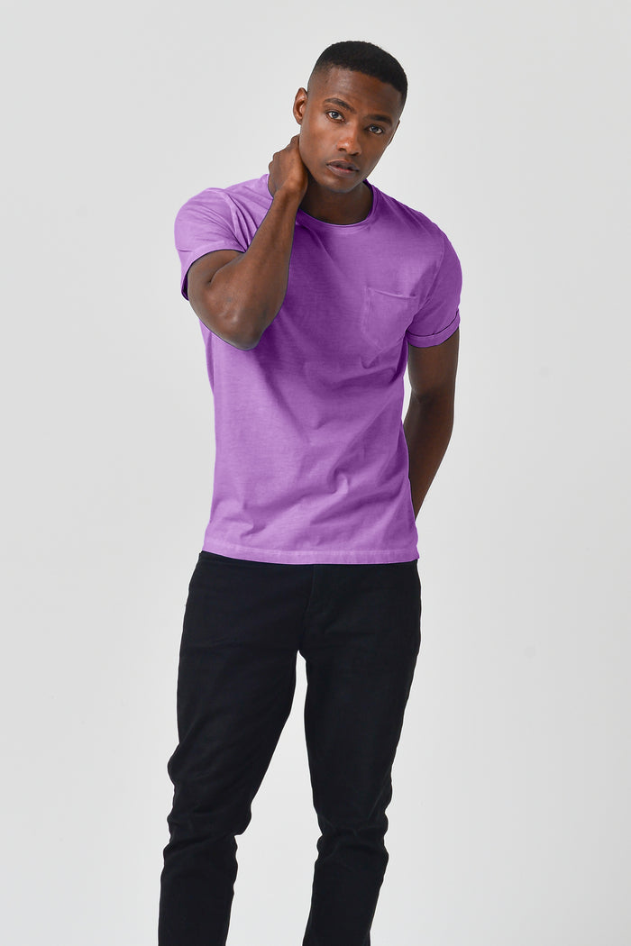 Pocket T-Shirt Slim - Morado