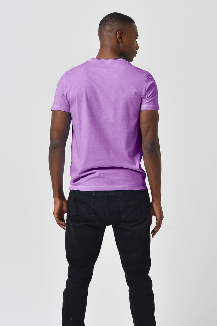 Pocket T-Shirt Slim - Morado