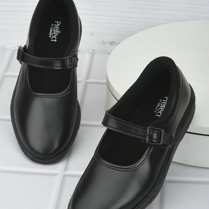 Prefect Black Ballerina Dress School Shoes For Kids N.S/GIRL By Liberty