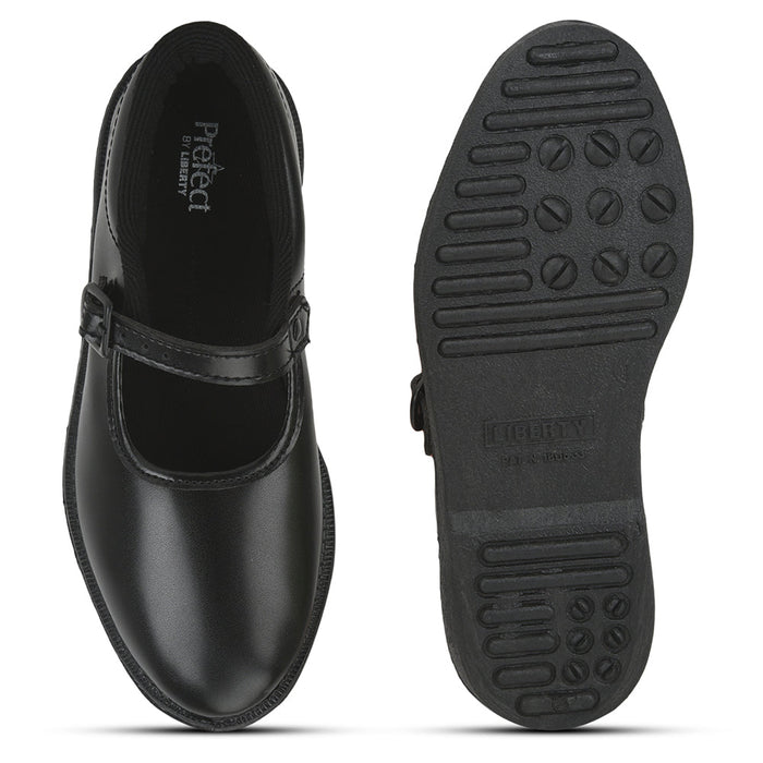 Prefect Black Ballerina Dress School Shoes For Kids N.S/GIRL By Liberty