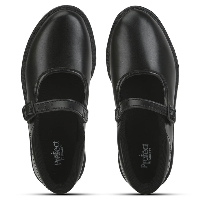 Prefect Black Ballerina Dress School Shoes For Kids N.S/GIRL By Liberty
