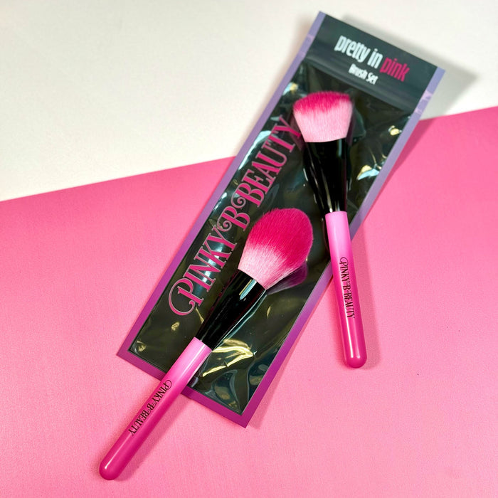 Pretty in Pink Brush Set - Pink Storage Bag with Brushes | Pinky B Beauty