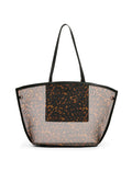 Anne Klein Tortoise Printed Mesh Tote Bag with Pouch
