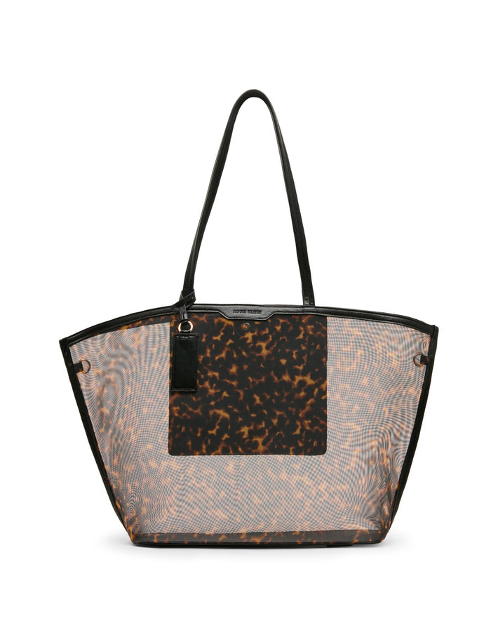 Anne Klein Printed Mesh Tote Bag with Pouch
