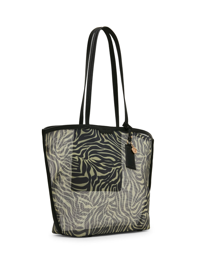 Anne Klein Printed Mesh Tote Bag with Pouch