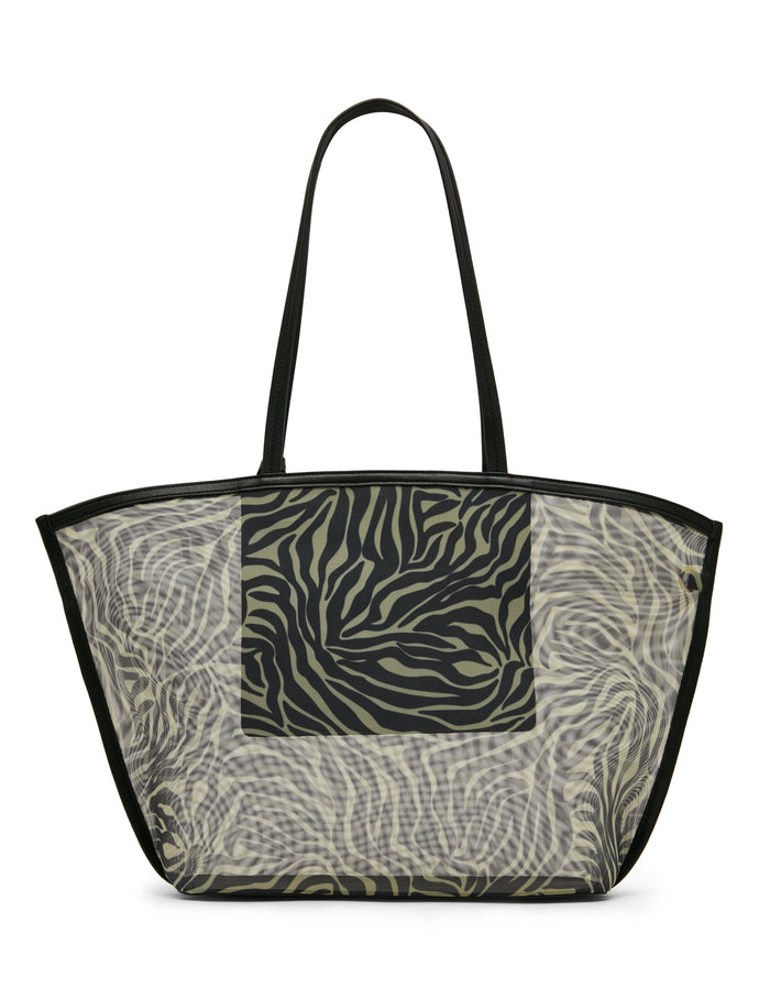Anne Klein Printed Mesh Tote Bag with Pouch