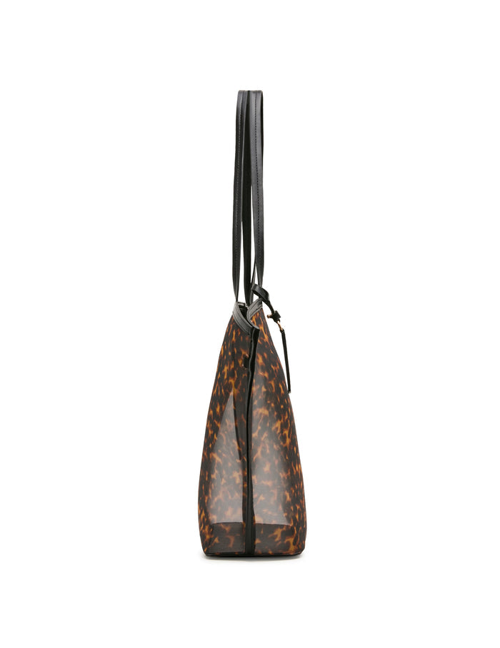Anne Klein Printed Mesh Tote Bag with Pouch