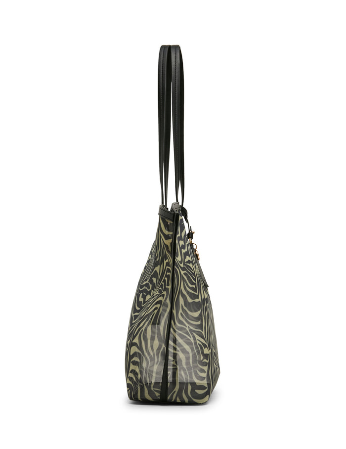 Anne Klein Printed Mesh Tote Bag with Pouch