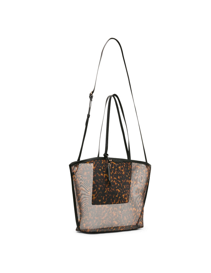 Anne Klein Printed Mesh Tote Bag with Pouch