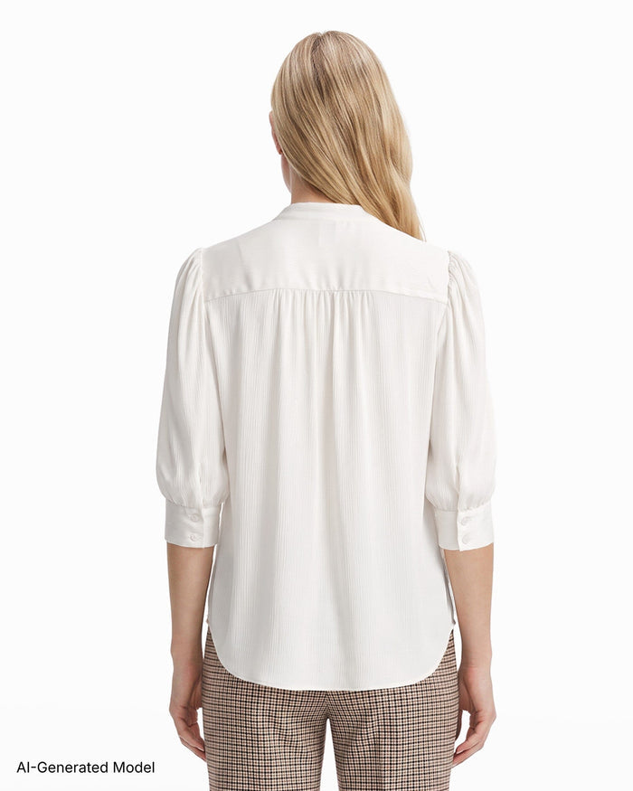 Anne Klein Puff Sleeve Blouse