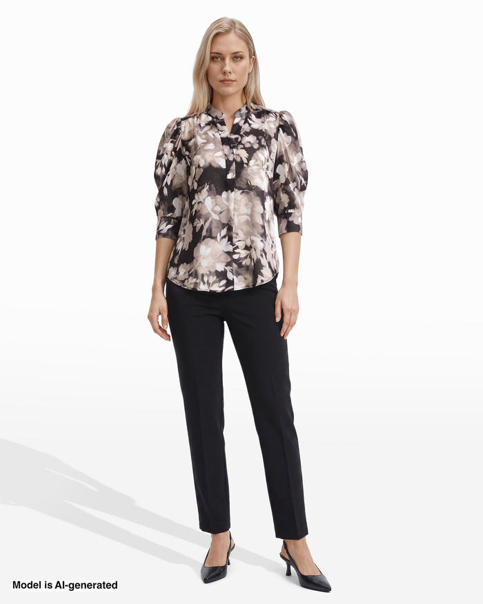 Anne Klein Puff Sleeve Blouse