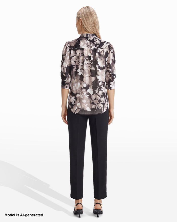 Anne Klein Puff Sleeve Blouse