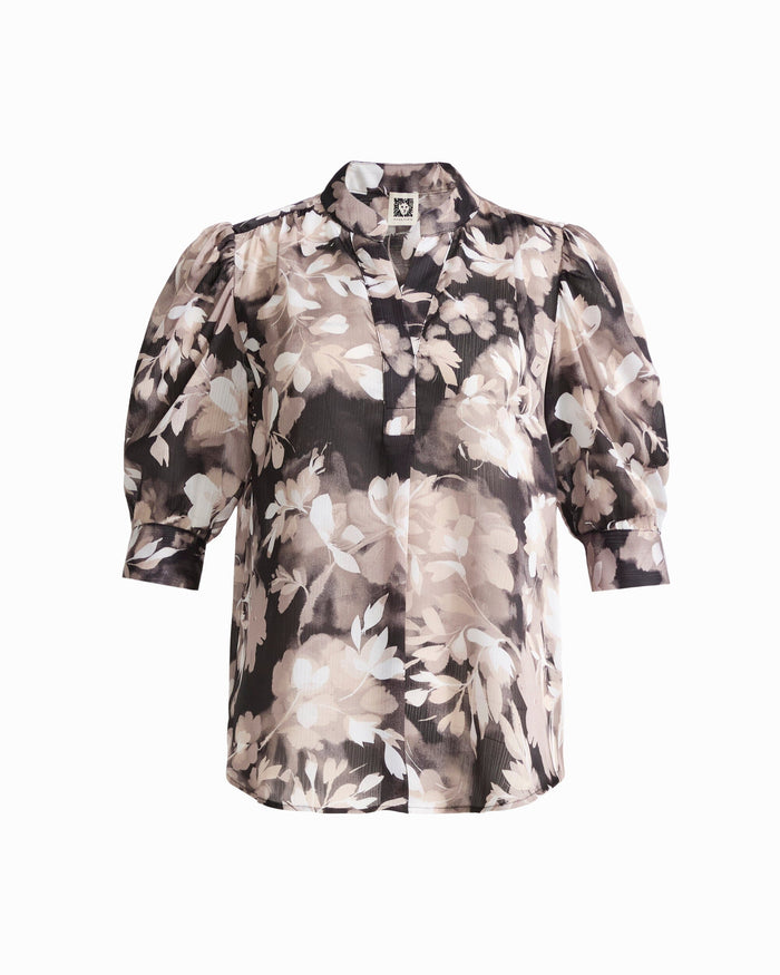 Anne Klein Puff Sleeve Blouse