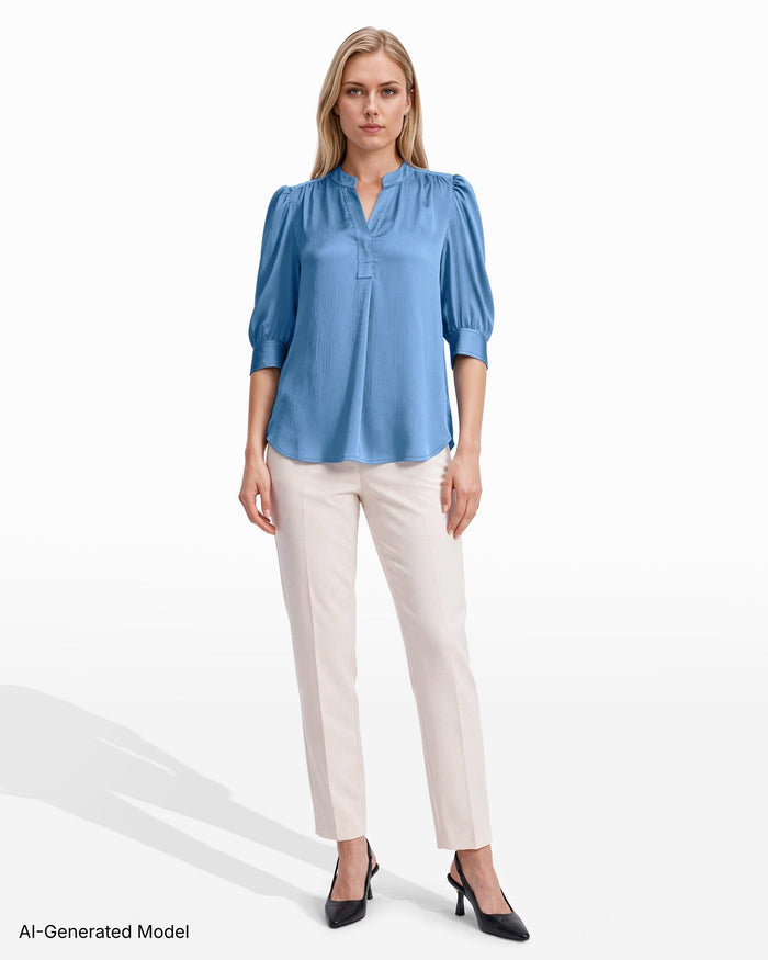 Anne Klein Puff Sleeve Blouse