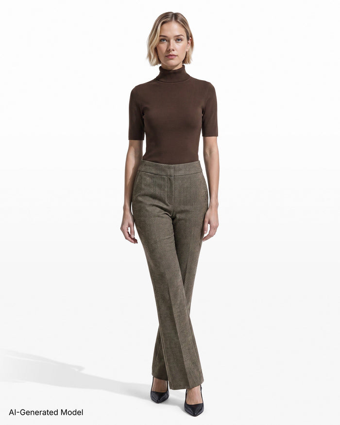 Anne Klein Pull-On Mid-Rise Pant