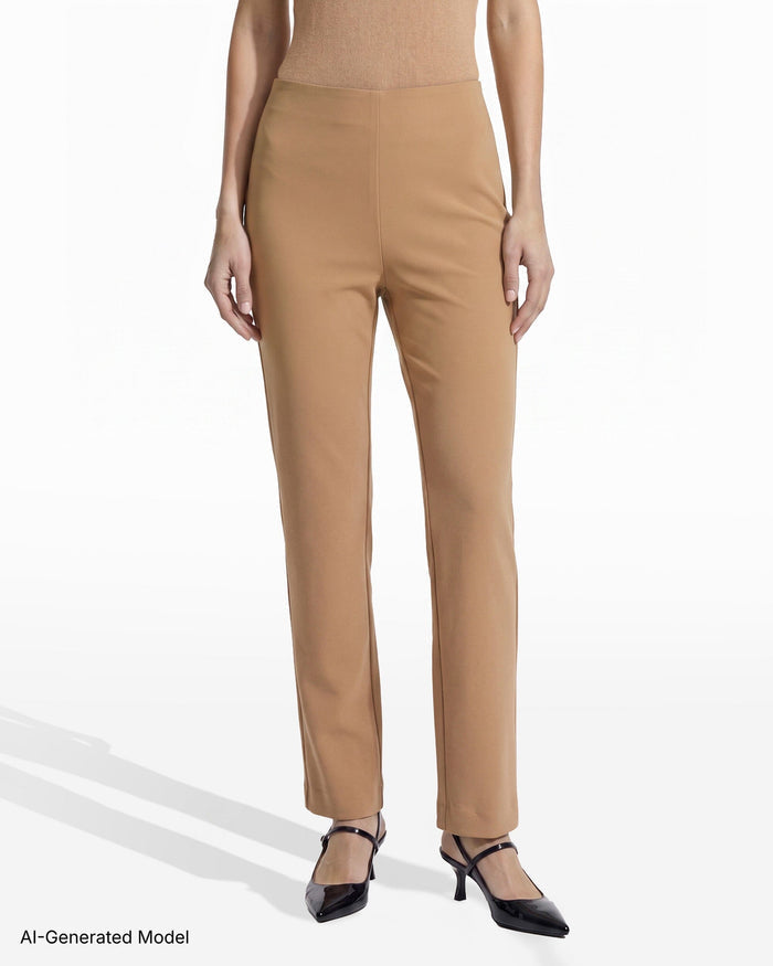 Anne Klein Pull-On Straight Ankle Pant