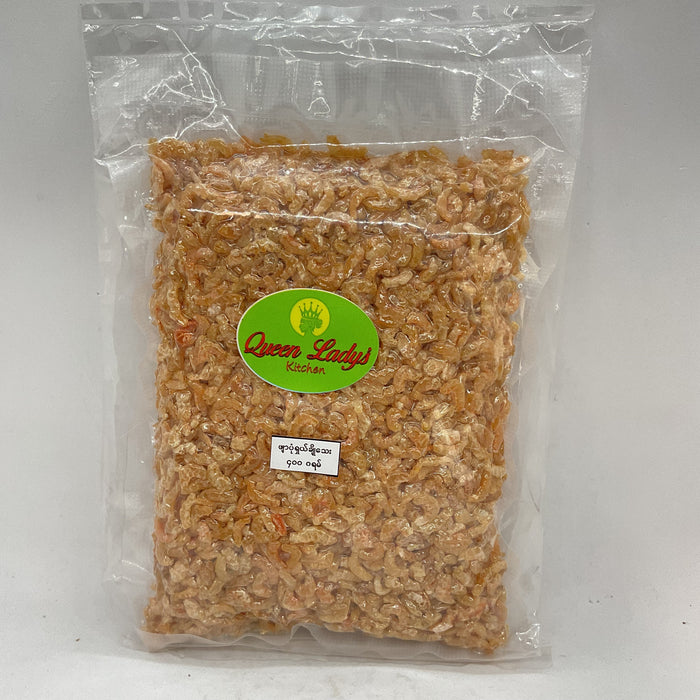 Queen Lady Myanmar Dried Shrimp Small Size(ဖျာပုံ ပုစွန်အချိုခြောက် အကောင်သေး) 400 gm