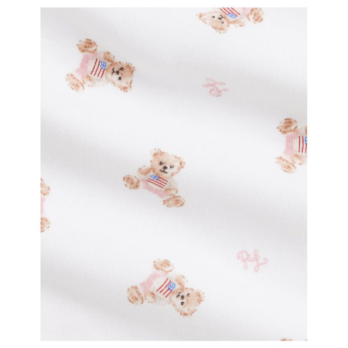 Ralph Lauren Bear Gift Set - Babies Ivory & Pink Polo Bear Gift Set