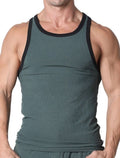 Rascal Ribbed Tank Top - Green