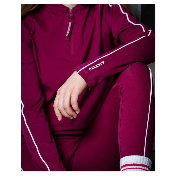 Raspberry Pink 1/4 Zip Top
