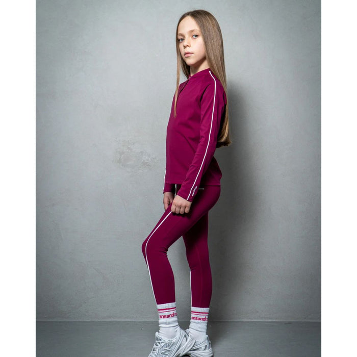 Raspberry Pink Half Crew Socks
