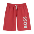 Raspberry Red Logo Swim Shorts