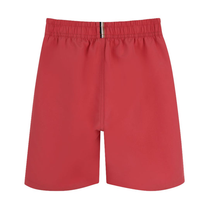 Raspberry Red Logo Swim Shorts