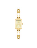 Anne Klein Gold-Tone Rectangular Case Bangle Bracelet Watch
