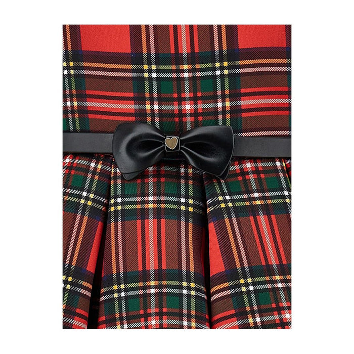 Red & Black Tartan & Roses Dress