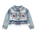 Red Bow Denim Jacket
