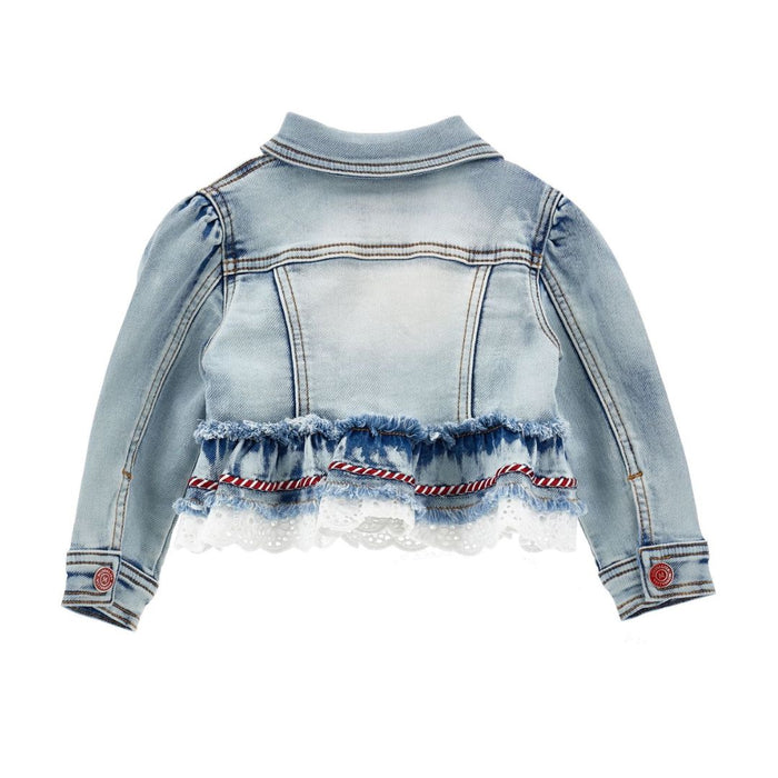 Red Bow Denim Jacket