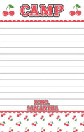 Red Cherries Personalized Lined Notepad
