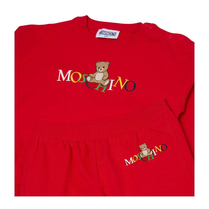 Red Multi Colour Logo Tracksuit