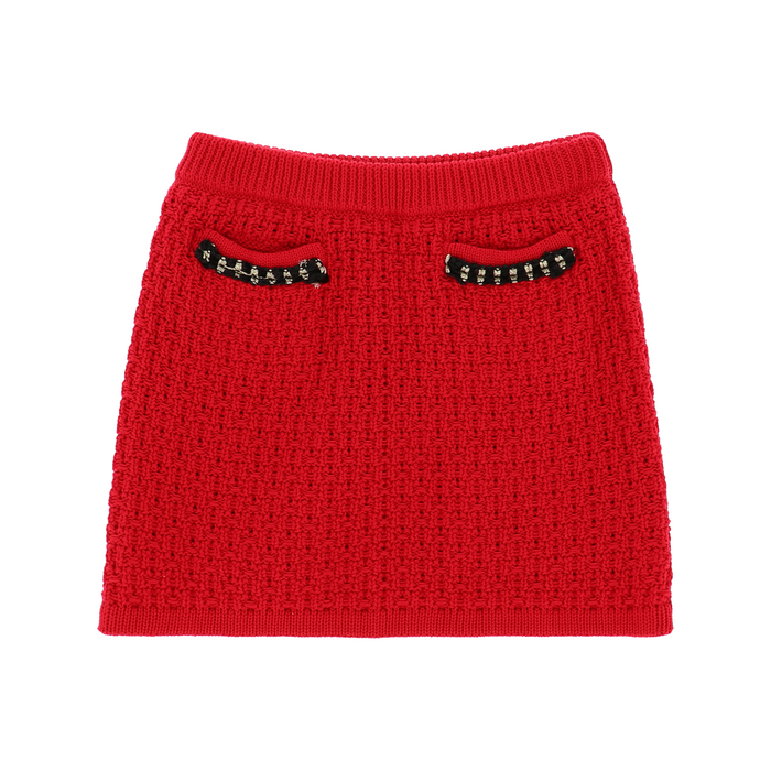 Red 'Paris' Skirt