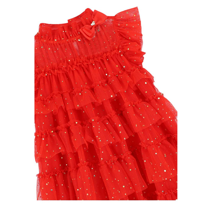 Red Sparkle Tulle "Mitzi" Dress