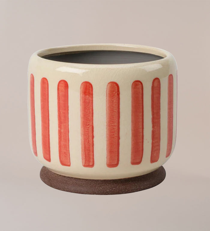 Red Stripe Pot