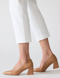 Anne Klein Nude Leather Relena Leather Pump
