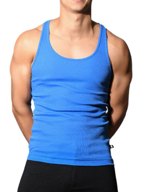 Ribbed Tank - Blue
