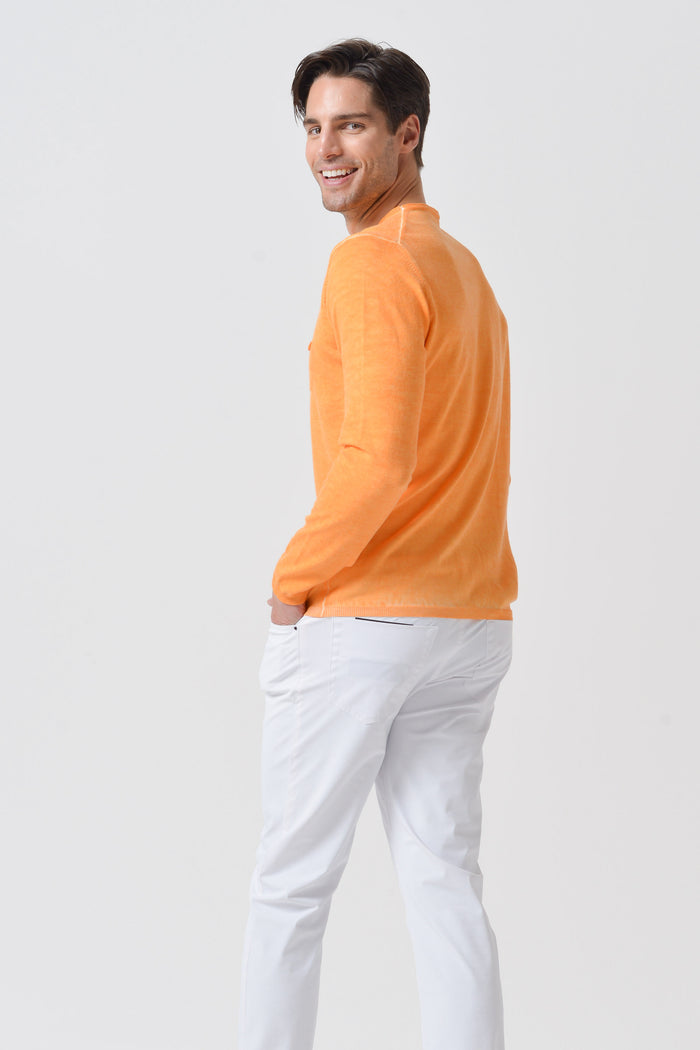 Rolled Hem Knit - Apricot