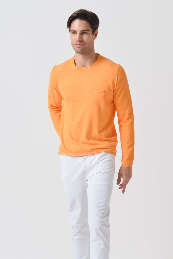 Rolled Hem Knit - Apricot