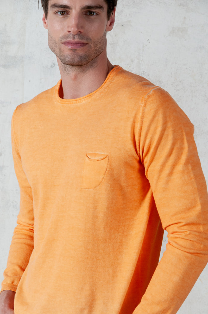 Rolled Hem Knit - Apricot