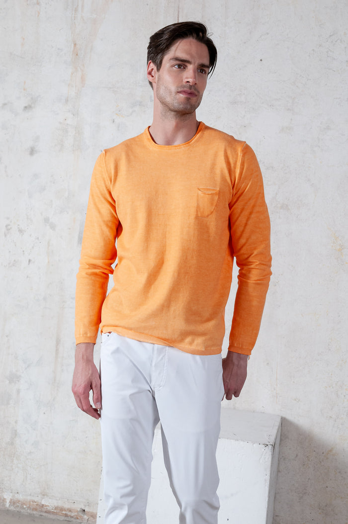 Rolled Hem Knit - Apricot