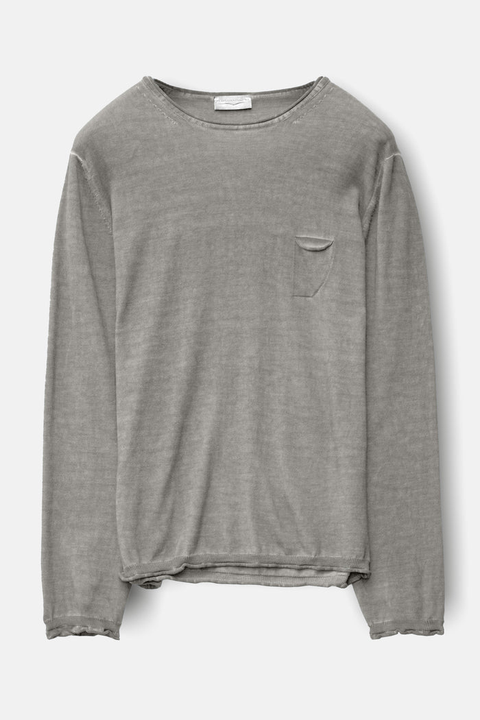 Rolled Hem Knit - Dolphin