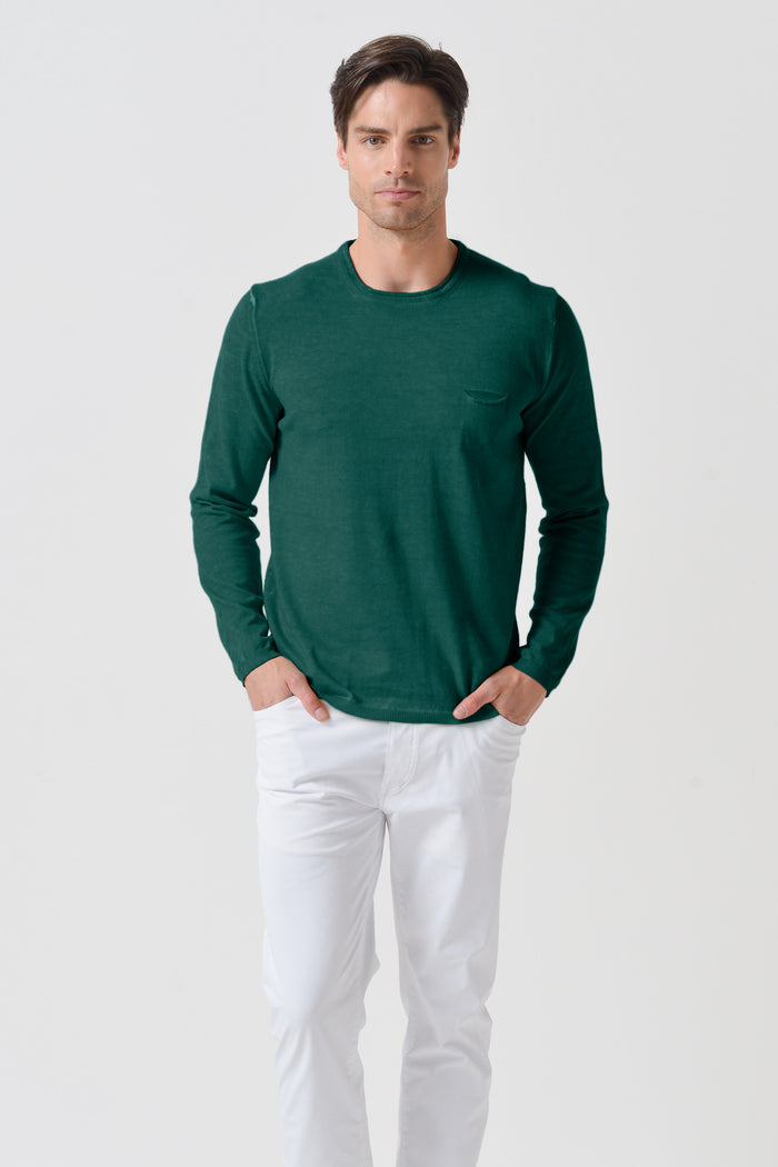 Rolled Hem Knit - Lagoon