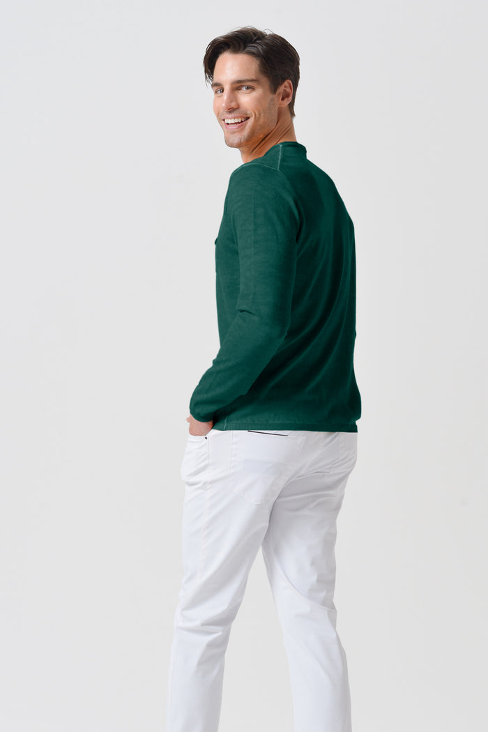 Rolled Hem Knit - Lagoon