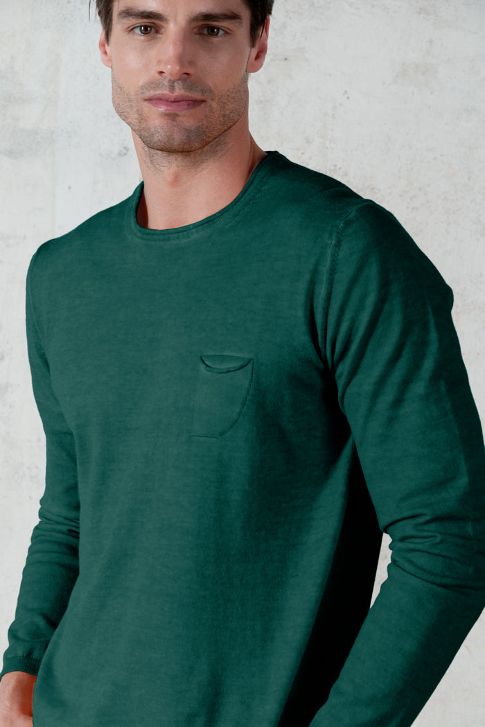 Rolled Hem Knit - Lagoon
