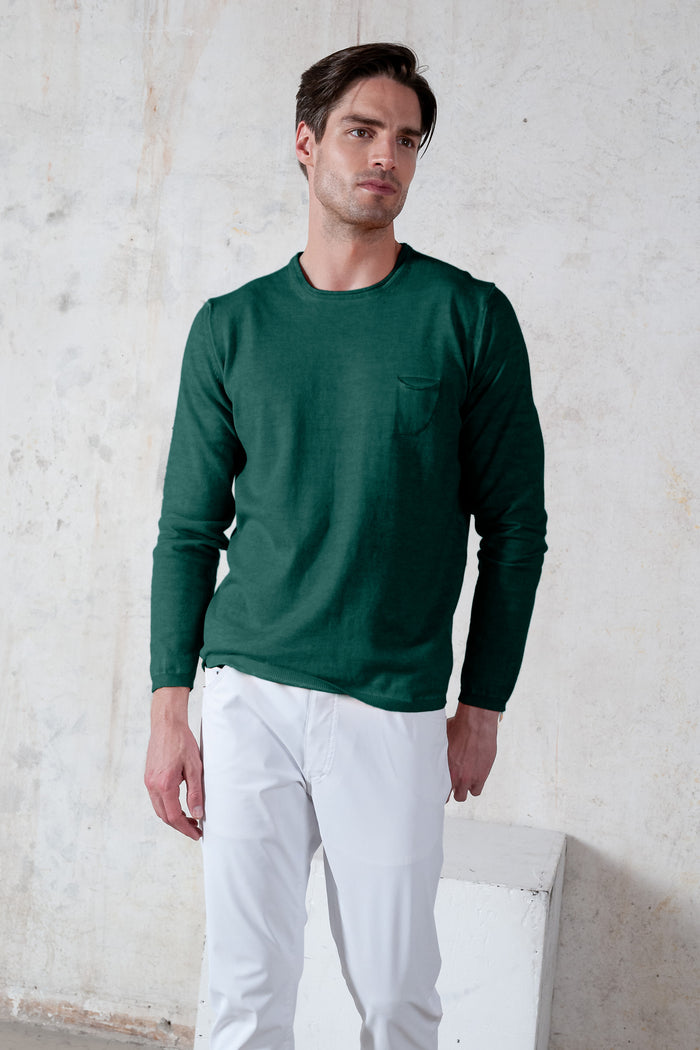Rolled Hem Knit - Lagoon