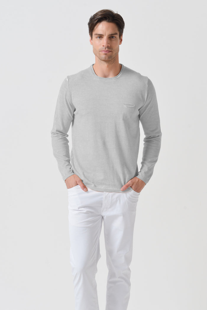 Rolled Hem Knit - Marmo
